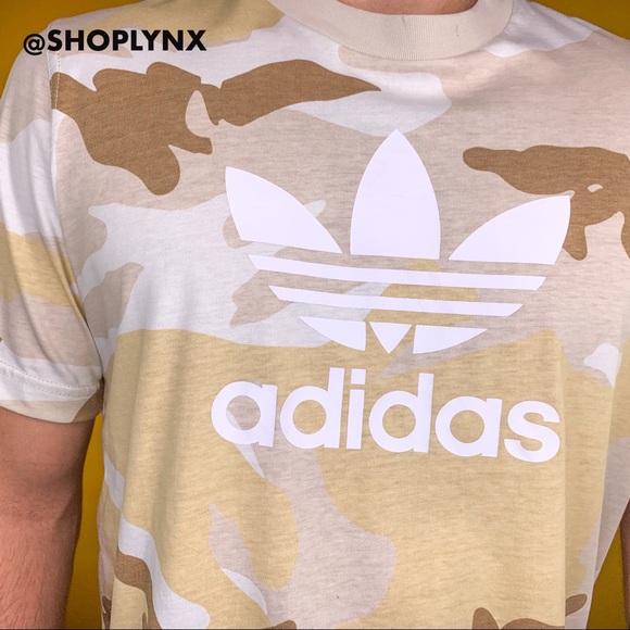 ♥️SOLD♥️ Adidas Camo Beige Tee size M - Picture 5 of 8